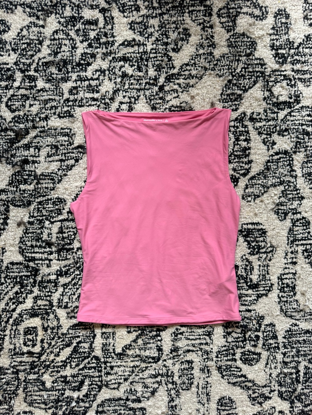 Abercrombie & Fitch Pink Sleeveless Boatneck Tank NWT